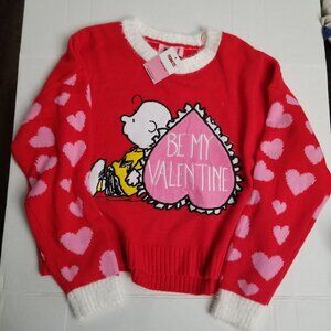 Peanuts Be My Valentine Sweater (Charlie Brown)